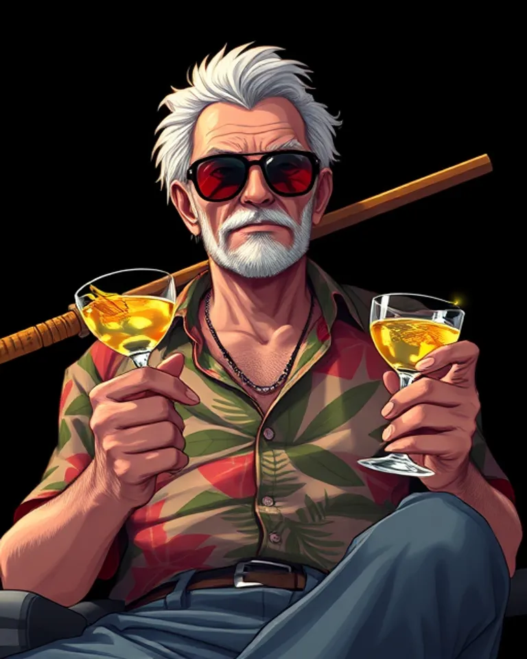 Portrait of Retired Titan-Slayer on Vacatian