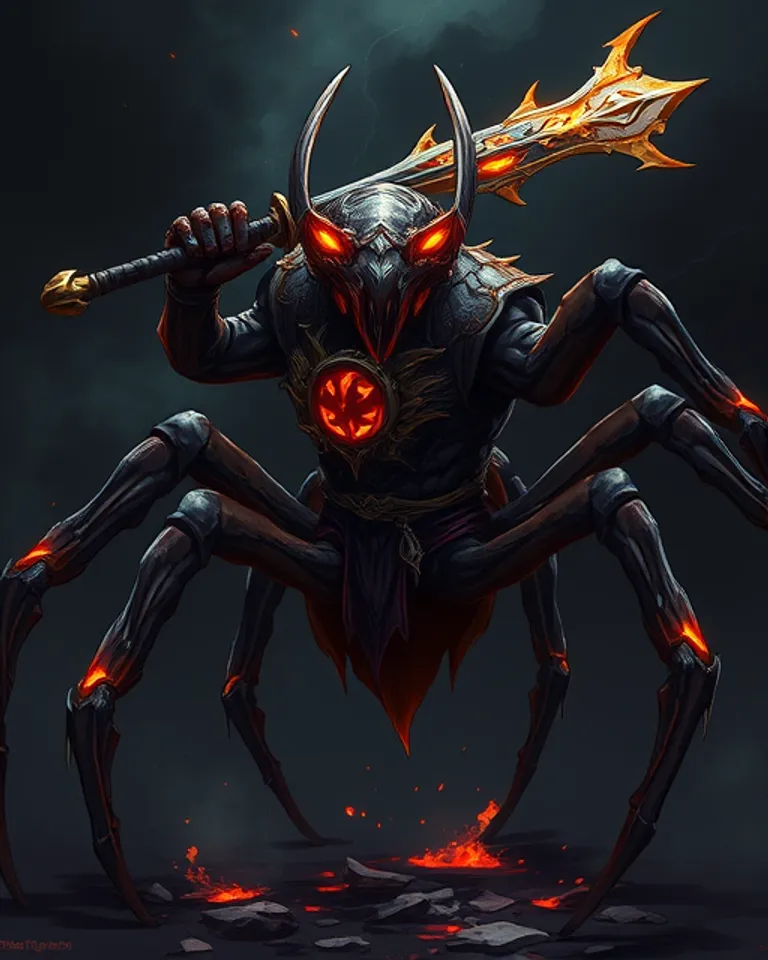 Portrait of Opiones the arachnid 