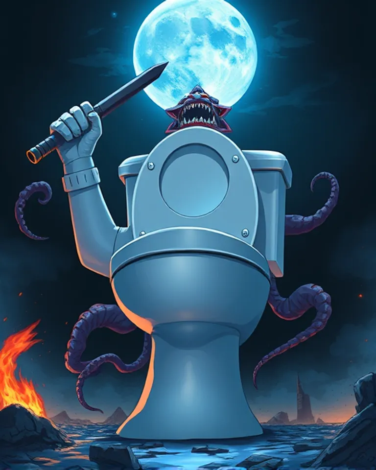Portrait of Hungry toilet