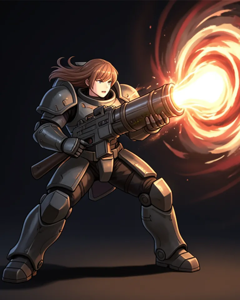 Portrait of Domi the Doom laser sister