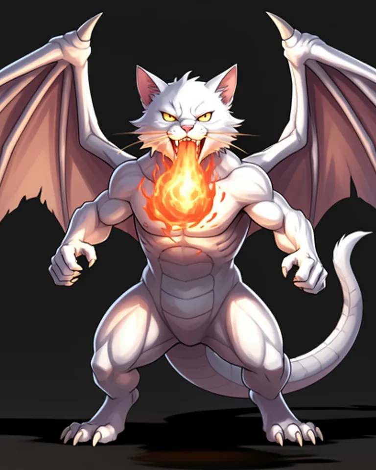 Portrait of Dragon cat