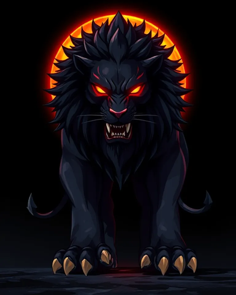 Portrait of The Eclipse Lion