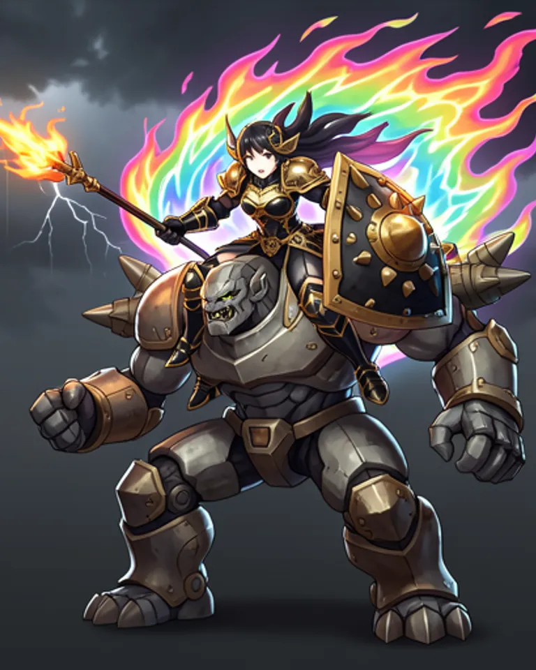 Portrait of Kuri The Golem Rider
