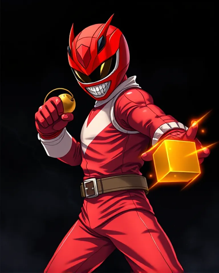 Portrait of Mr. Boom The Red Ranger