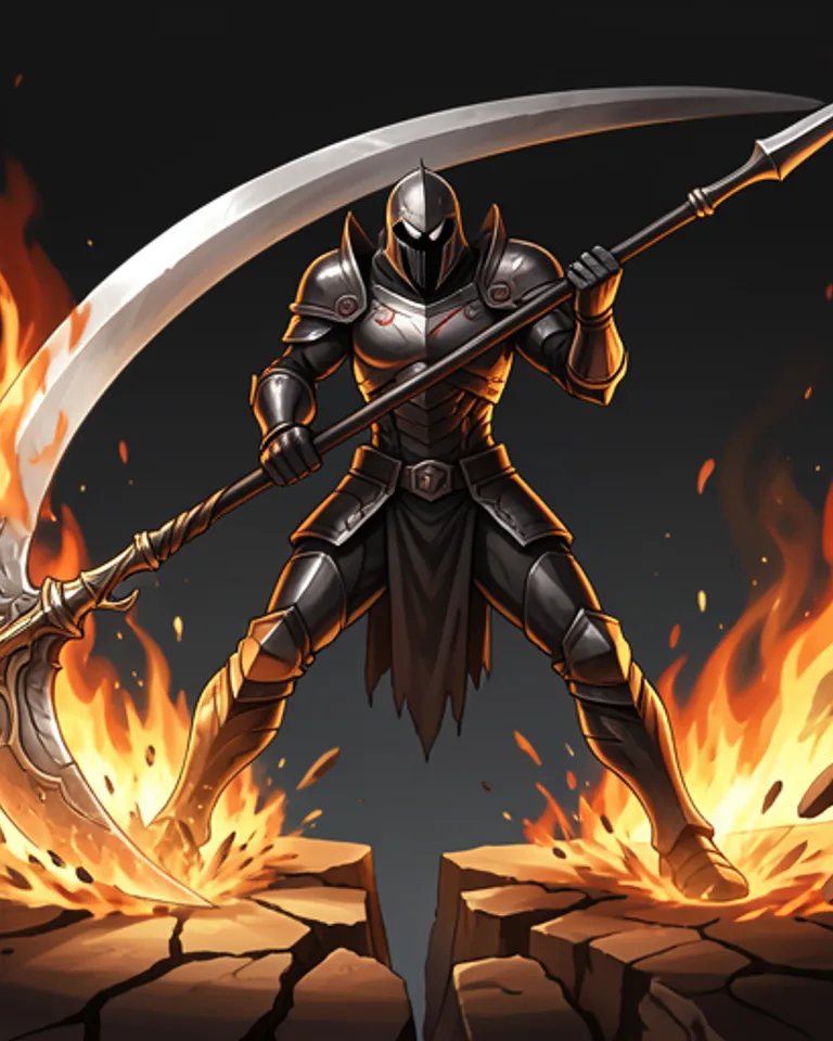 Portrait of Final Reaper of Death and Pain
