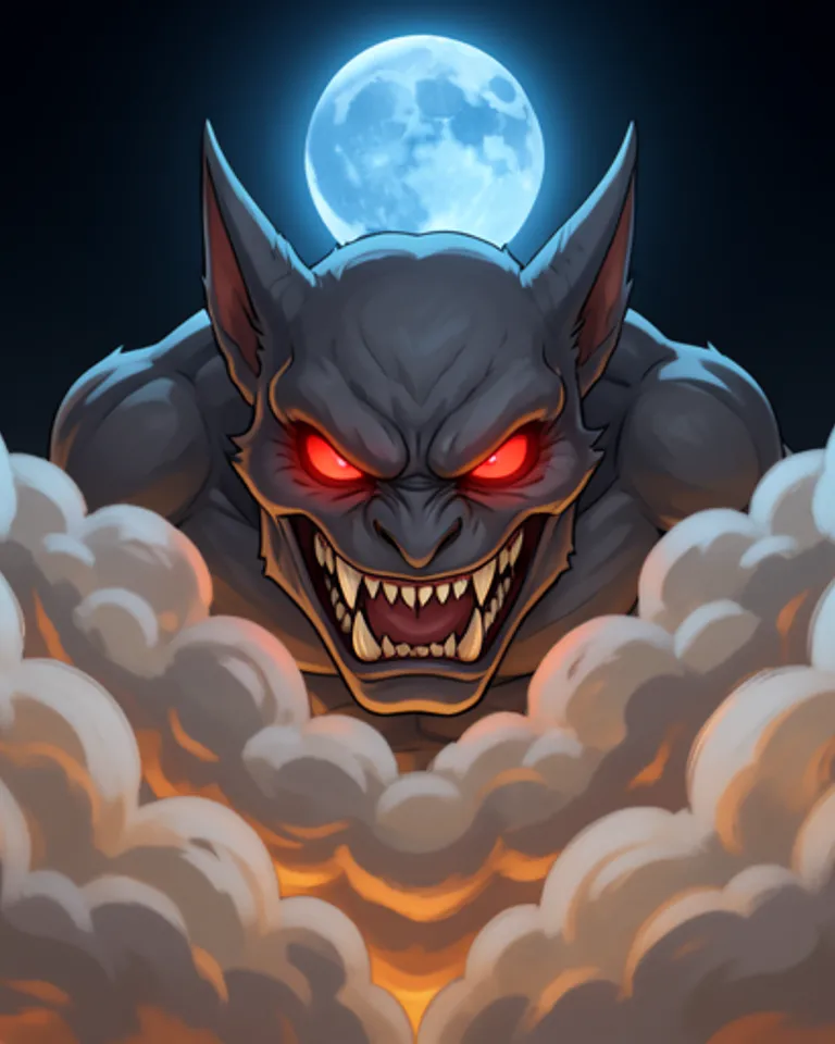 Portrait of Angry cloudeyes and fangs. legless